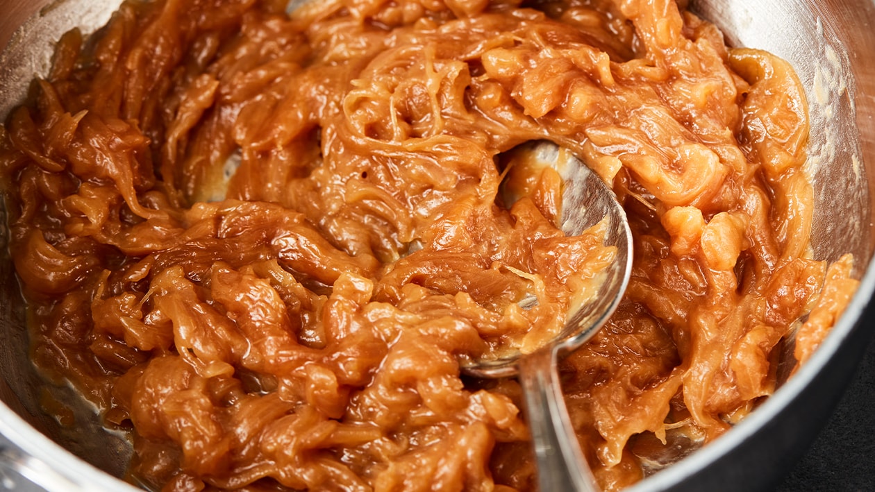 Geroosterde uien puree met steranijs